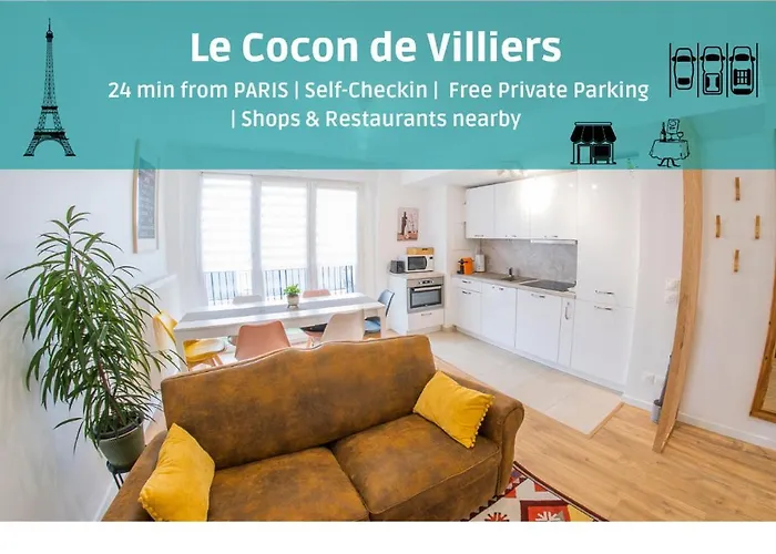 Paris & Disneyland - 2Min From Train Station - Free Private Parking