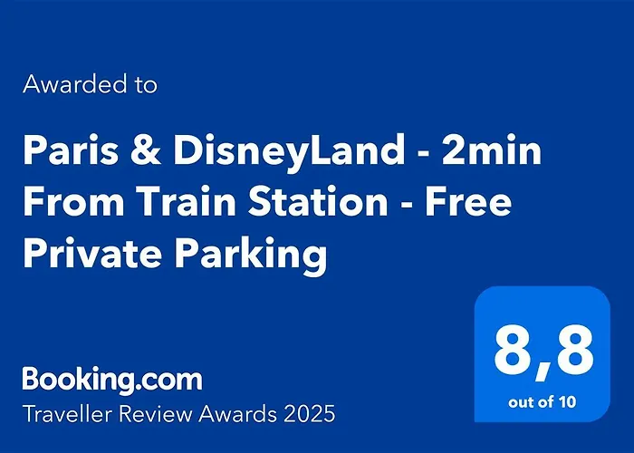 Paris & Disneyland - 2Min From Train Station - Free Private Parking